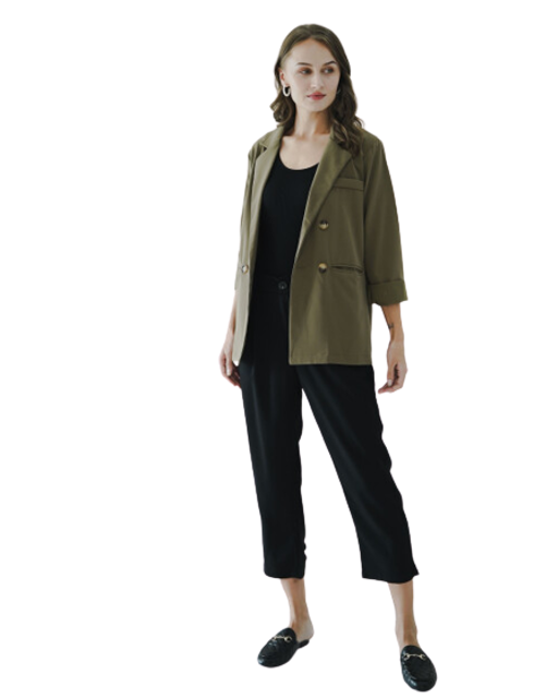 This is April Cora Double Breasted Blazer 1